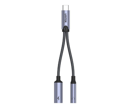 Przejściówka Unitek Adapter USB-C - minijack 3.5mm, USB-C 60W